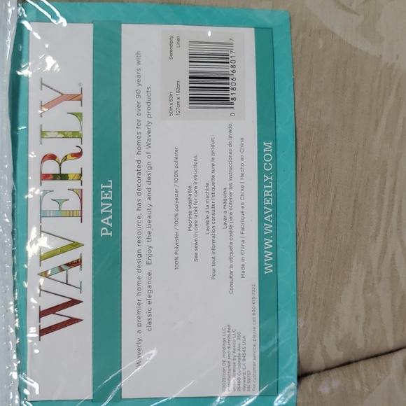 Waverly 50" x 63" Pinch Pleat Light Filtering Curtain Panels Set of 2 Panels - Picture 12 of 15